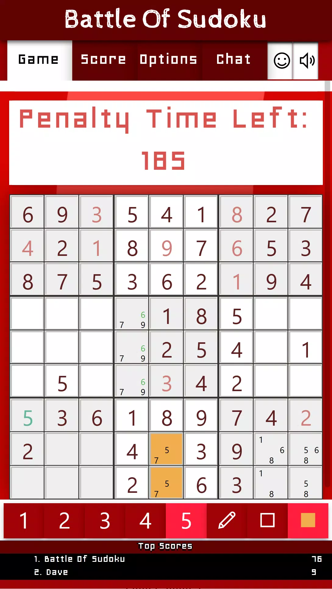 Battle Of Sudoku ภาพหน้าจอ 3