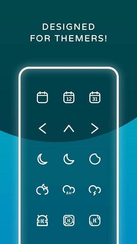 Reev Pro - White Outline Icons 스크린샷 2