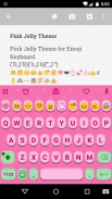 Pink Jelly Emoji Keyboard Skin スクリーンショット 2