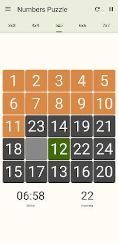 15 Number puzzle sliding game Tangkapan skrin 4