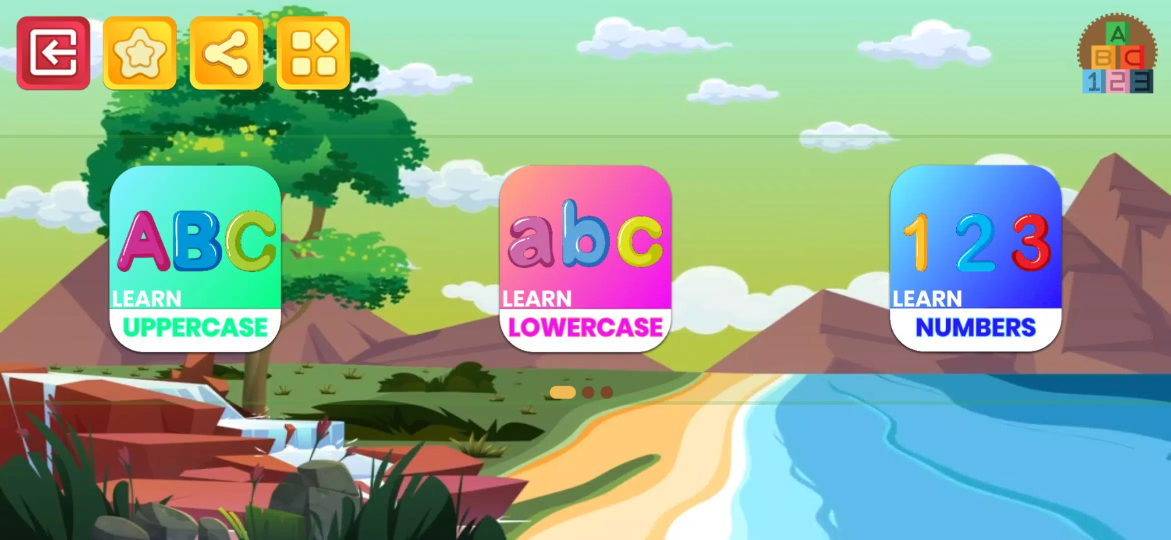 Learn numbers and letters Captura de tela 1