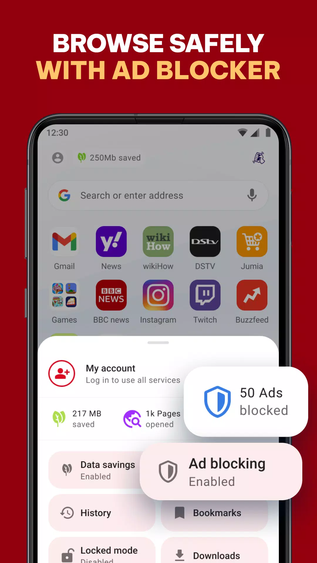 Opera Mini - 极速浏览器应用截图第3张