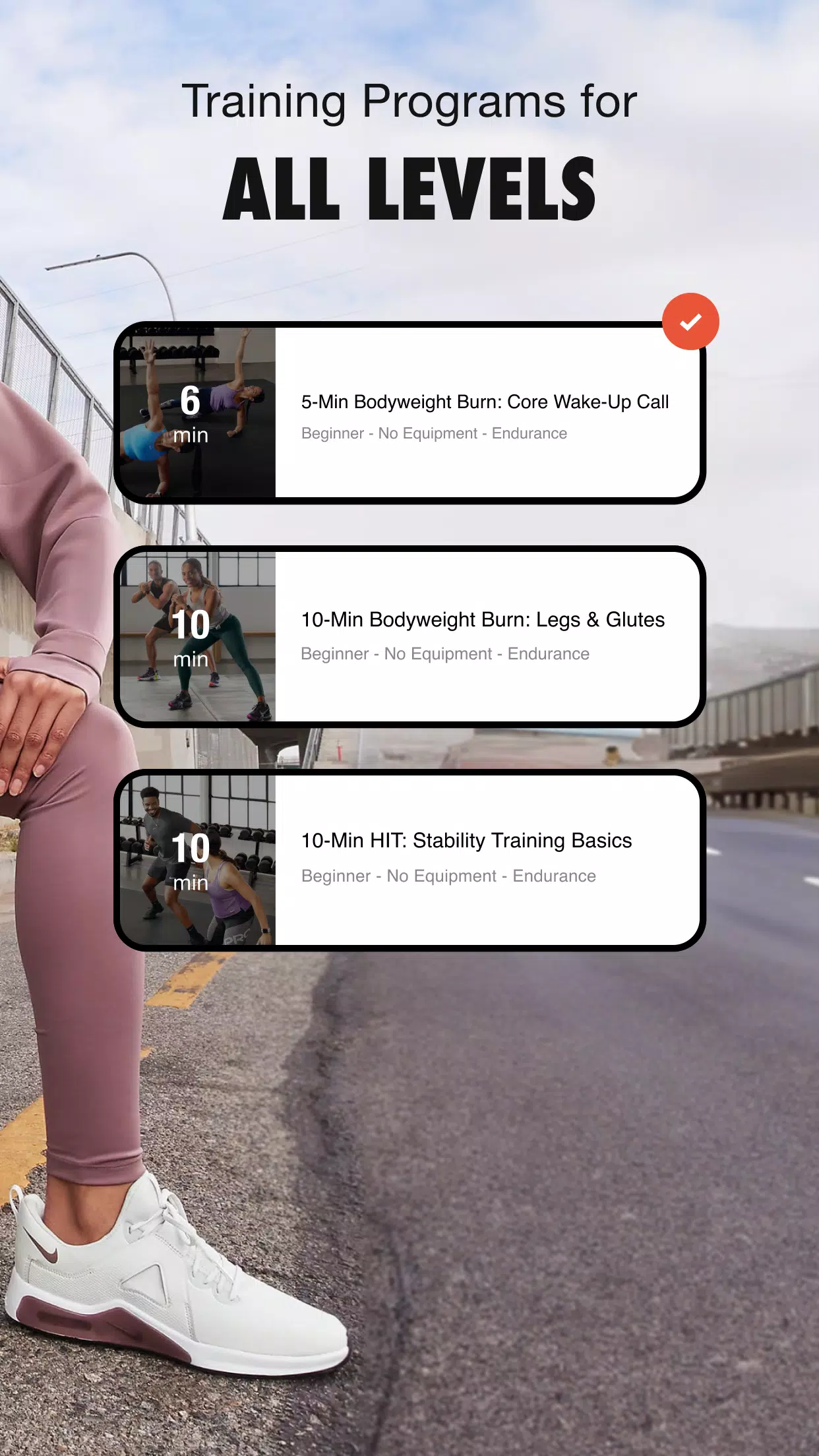 Nike Training Club : exercice Capture d'écran 2
