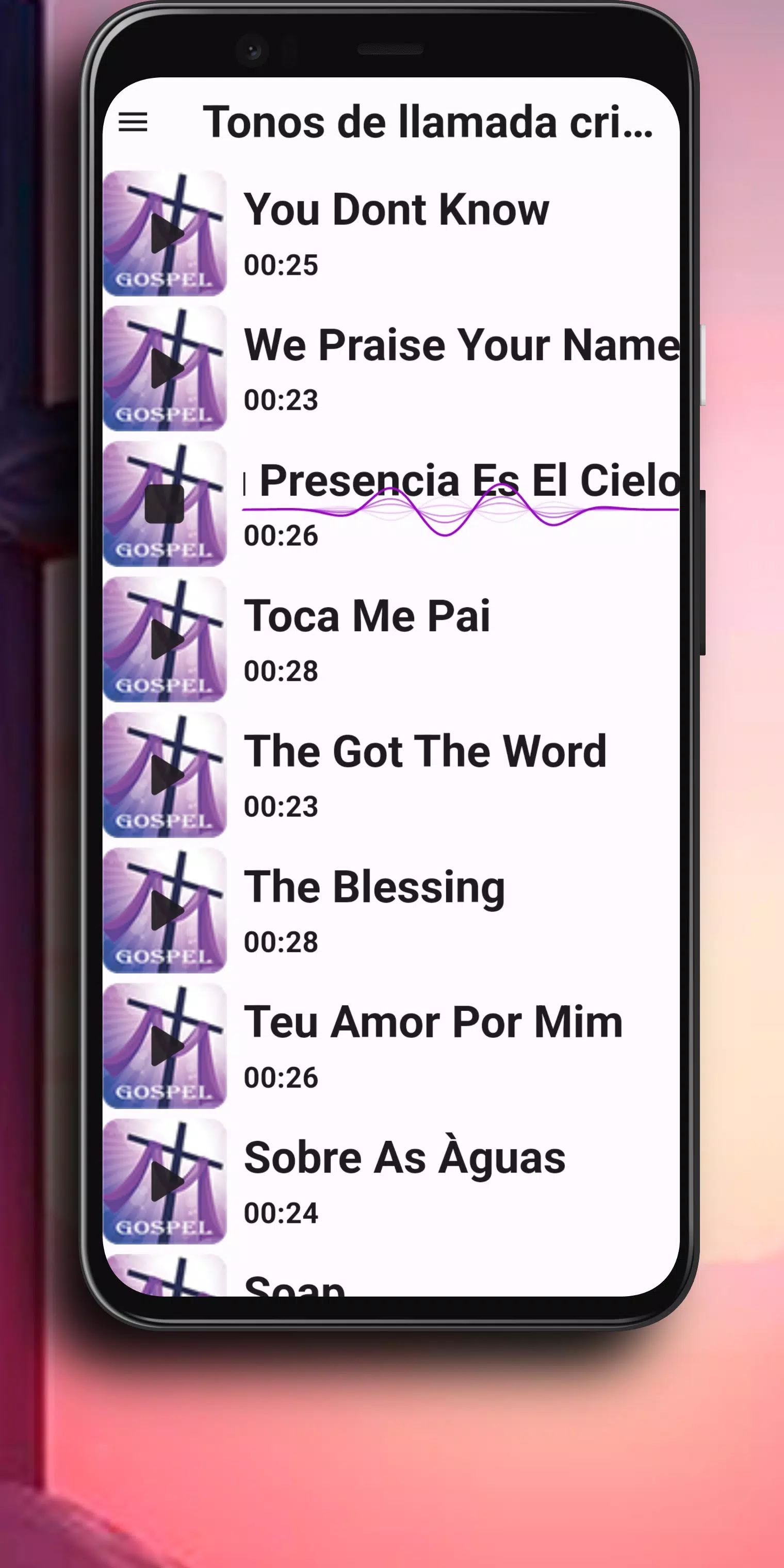 Gospel Ringtones Songs Schermafbeelding 3