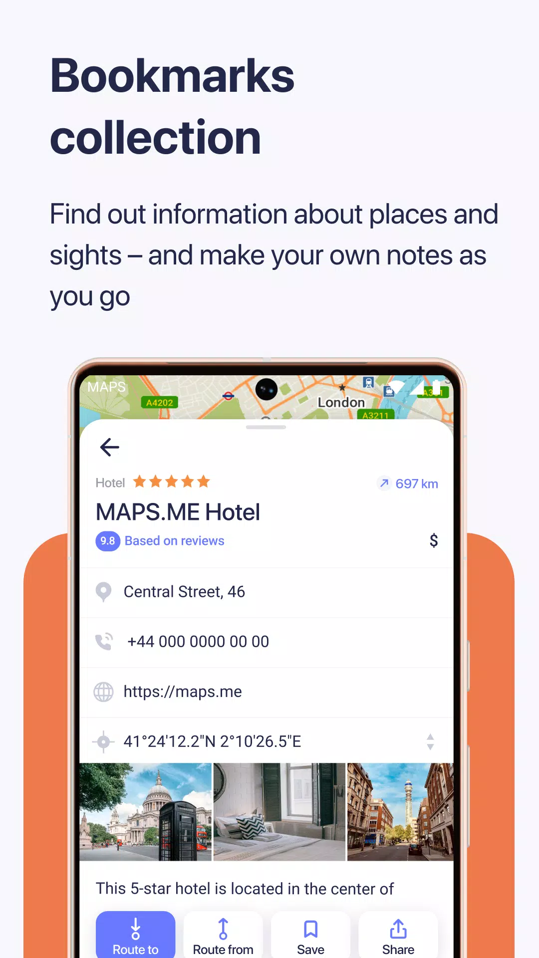 MAPS.ME: Offline maps GPS Nav स्क्रीनशॉट 3