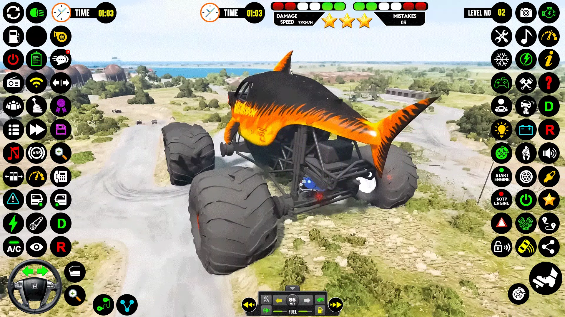 Monster Truck Racing: Truck 3D ဖန်သားပြင်ဓာတ်ပုံ 3