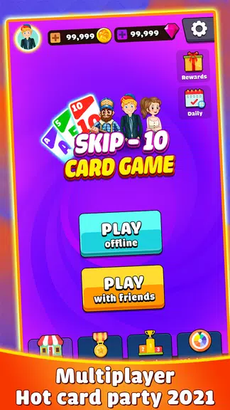 Skip 10 - Card Game Ảnh chụp màn hình 4