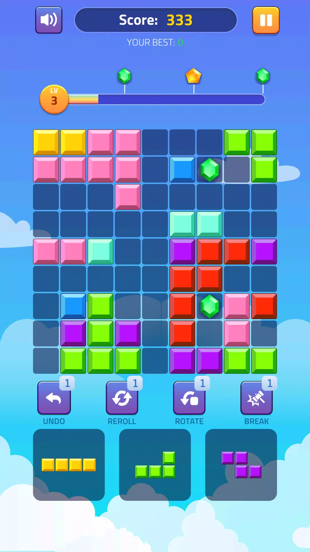 Block Puzzle - Gems Adventure Zrzut ekranu 2