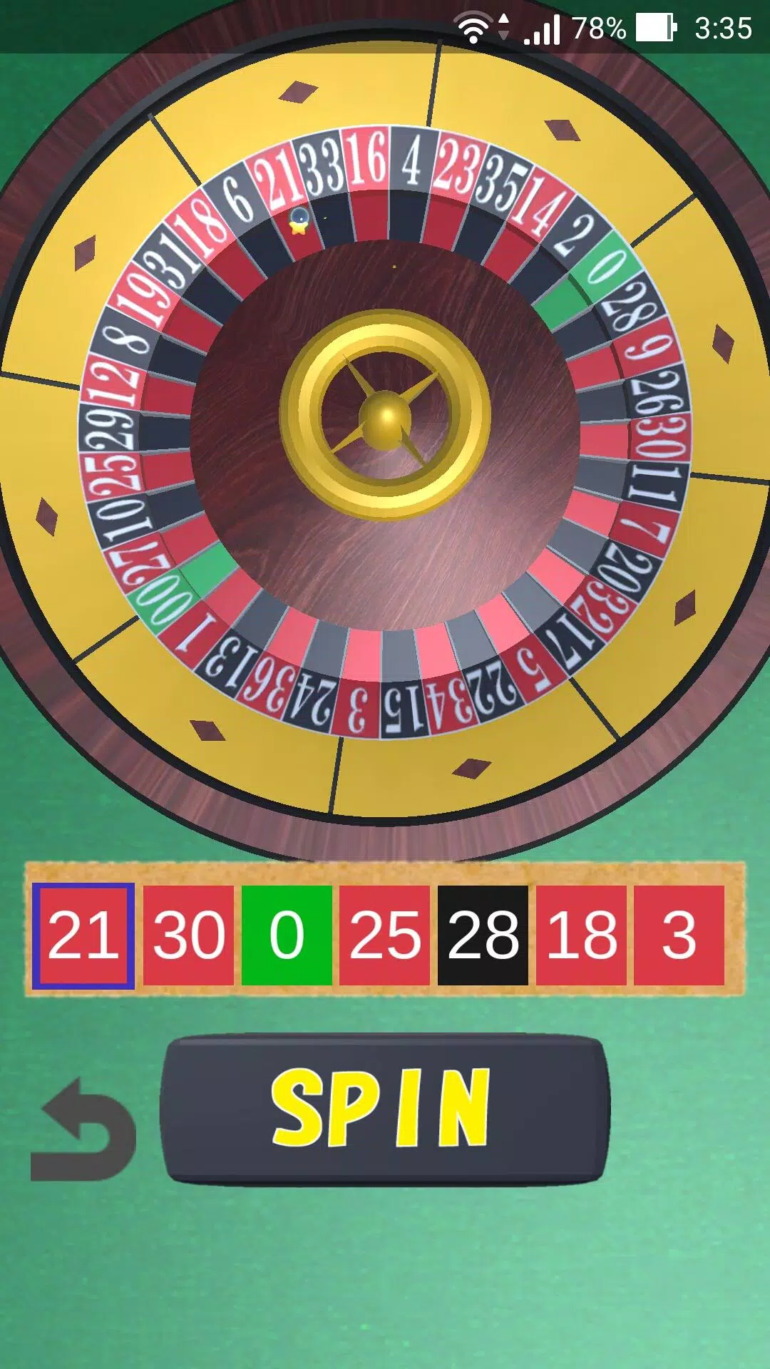 Schermata Roulette Wheel 2