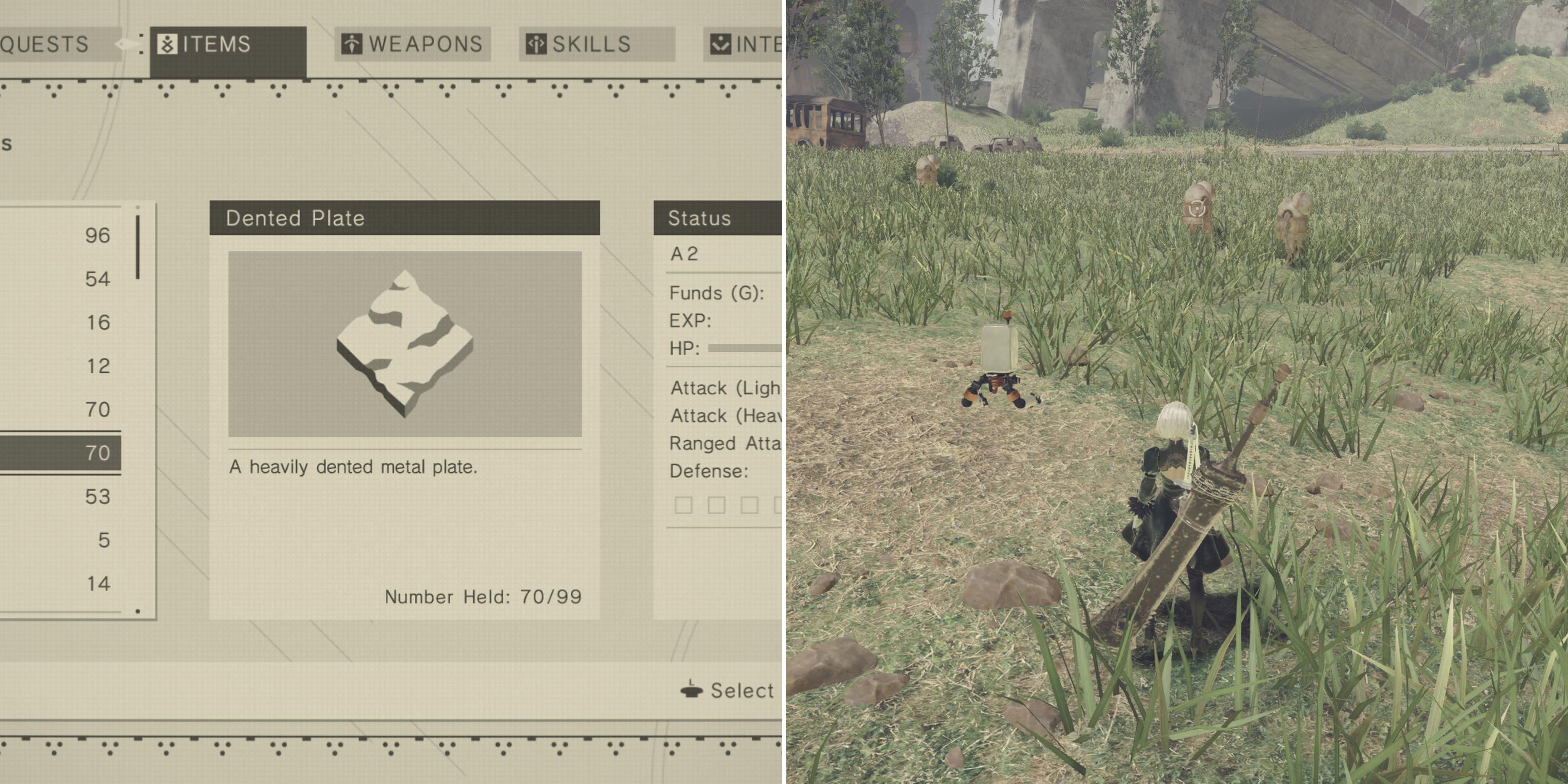 Nier: แผ่นเว้าแหว่งของ Automata - คู่มือ