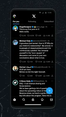 X (Twitter) Screenshot 1