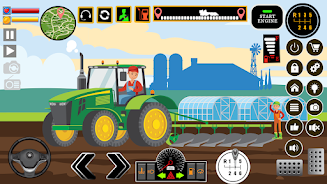 Farm Tractors Dinosaurs Games 스크린샷 2