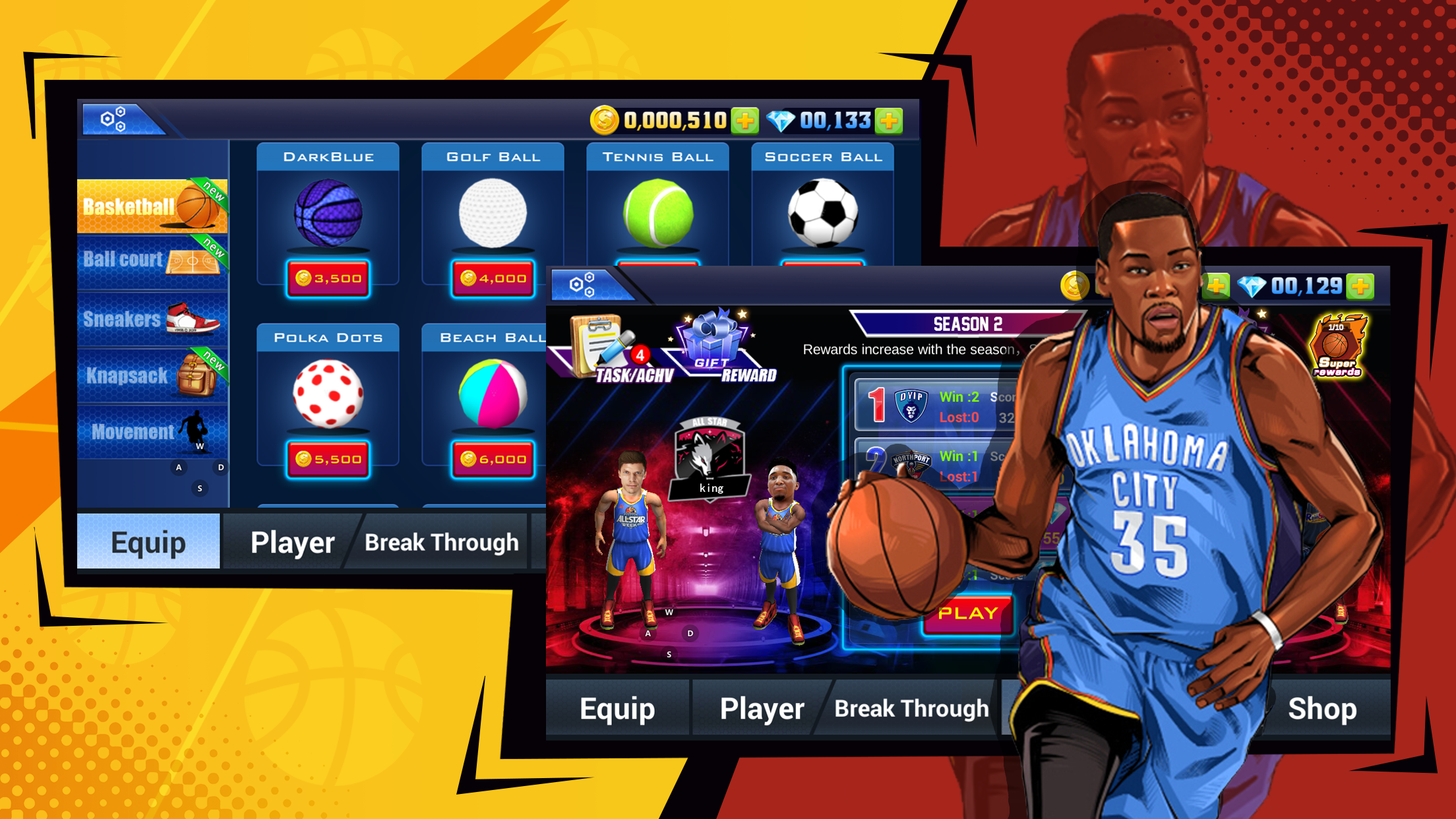 2 VS 2 Basketball Sports Screenshot 2