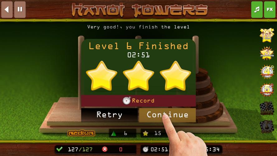 The Hanoi Towers Lite Скриншот 4