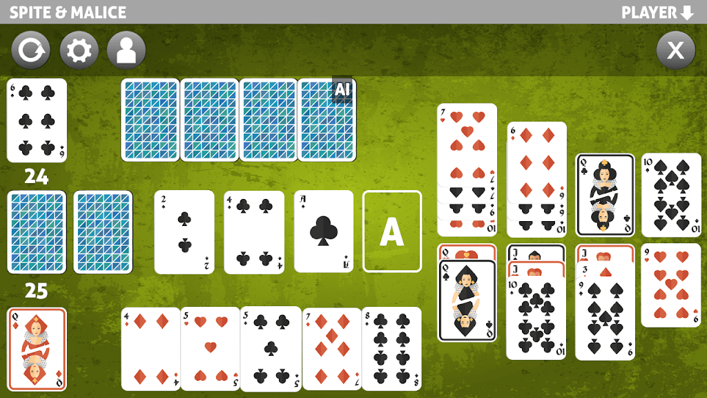 spite and malice card game Zrzut ekranu 2