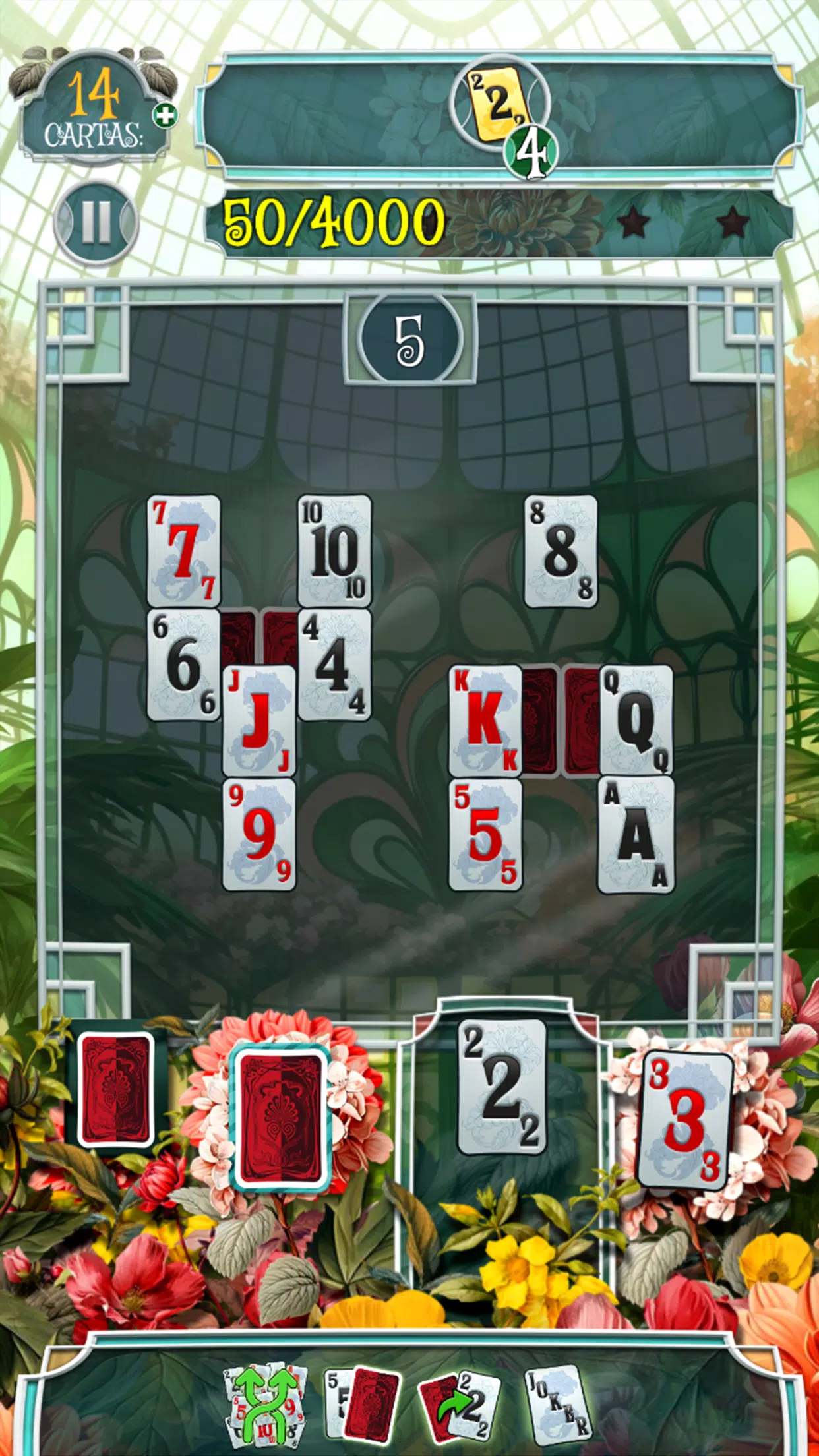 Greenhouse Solitaire TriPeaks স্ক্রিনশট 3