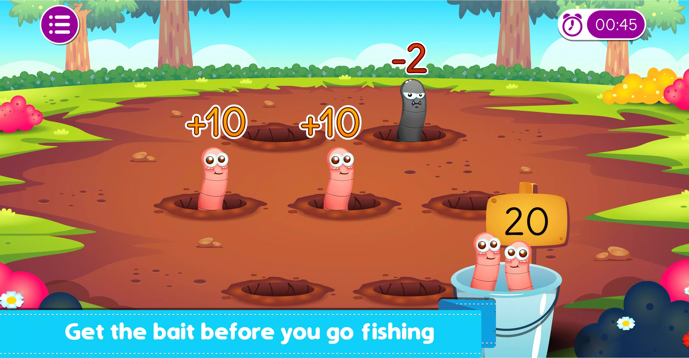 Marbel Fishing - Kids Games Captura de tela 2