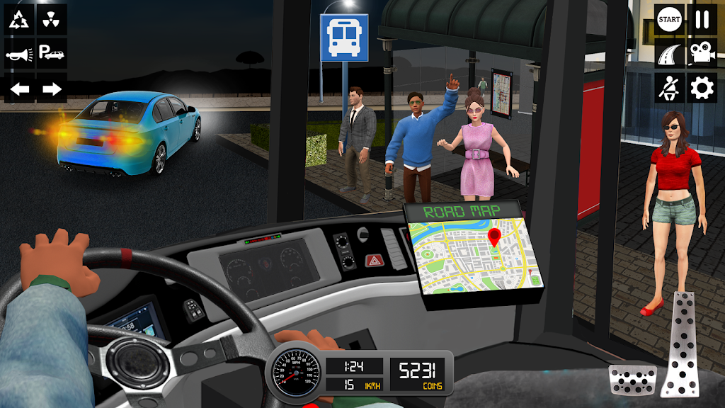 Driving Simulator 3d Bus Games Captura de tela 2