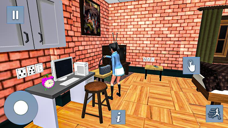 Anime Games: Office Girl Sim Schermafbeelding 2