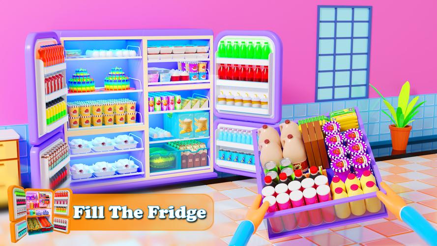 Fill The Fridge Organizer Game Captura de tela 1