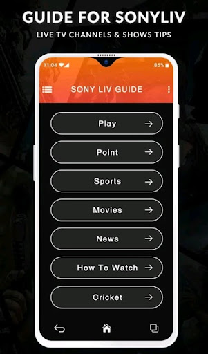 SonyLiv - Live TV Shows, Cricket & Movies Guide Schermafbeelding 1