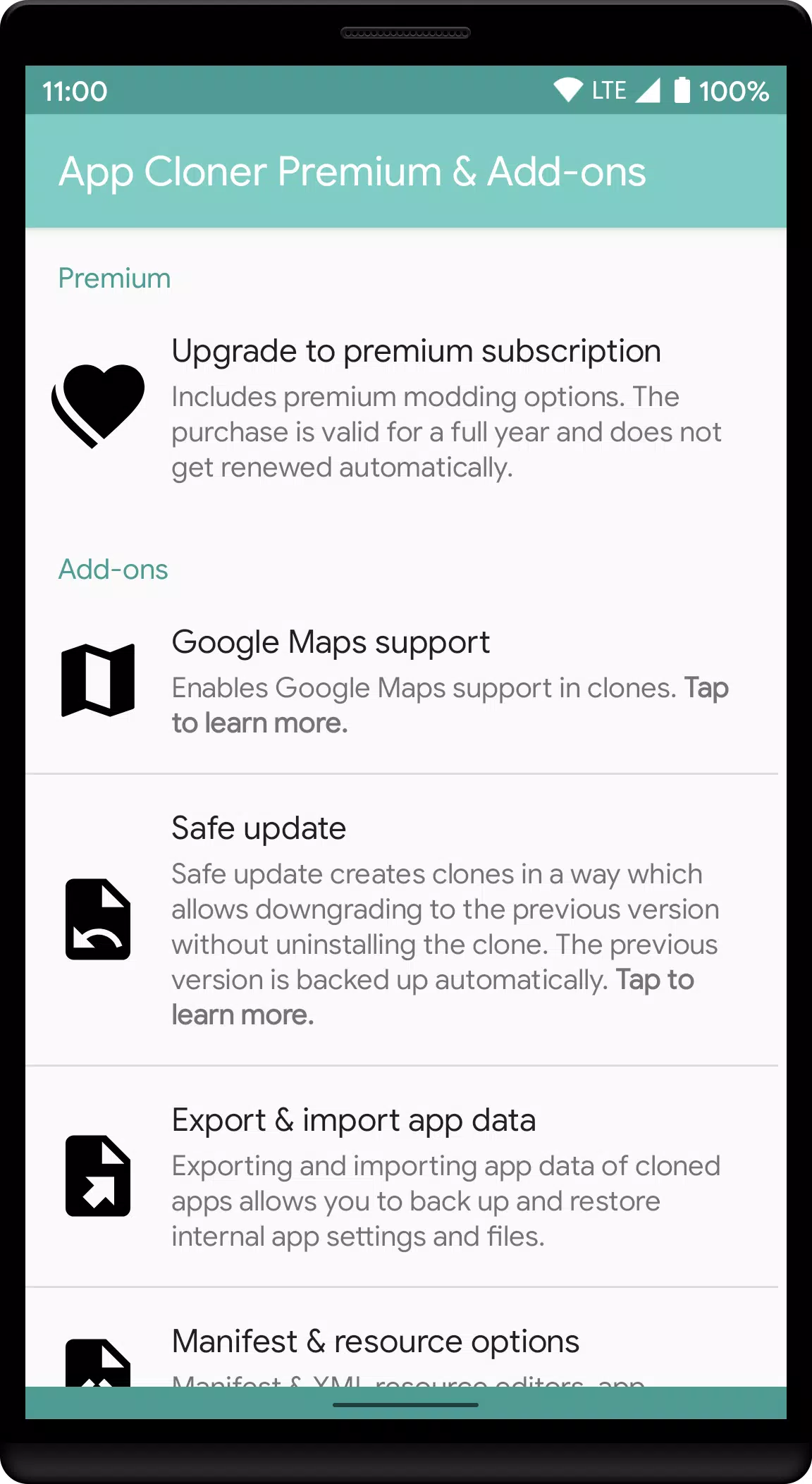 App Cloner Premium & Add-ons Ảnh chụp màn hình 1