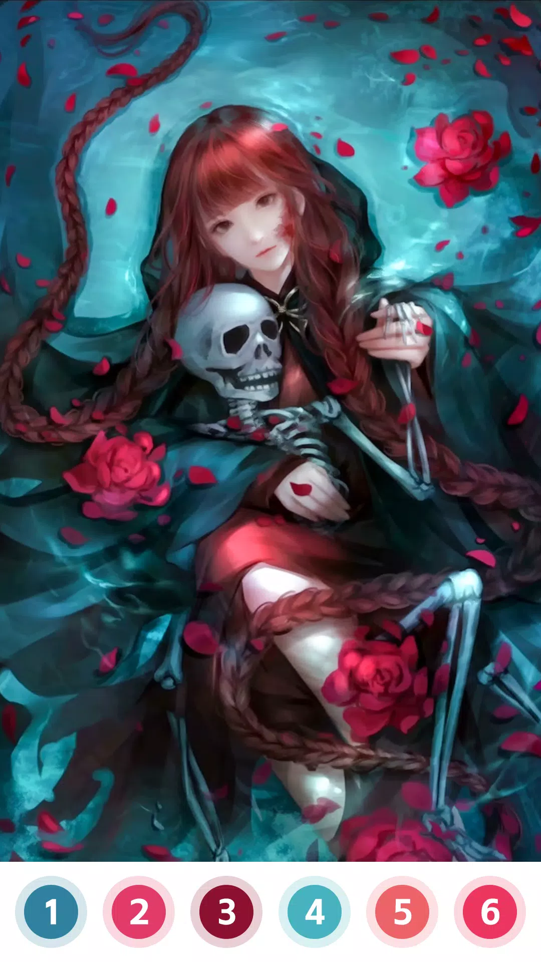 Love & Death Paint by Number Schermafbeelding 2