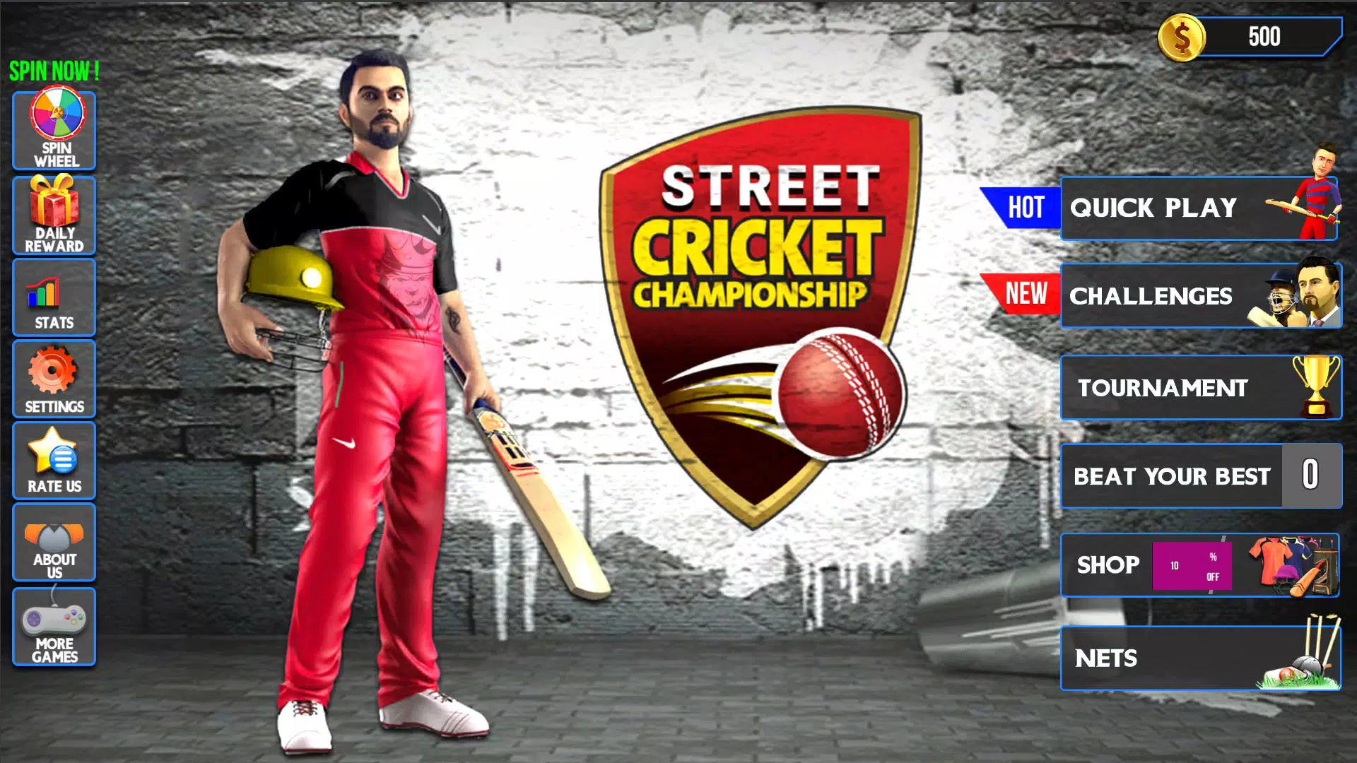 Street Criket-T20 Cricket Game स्क्रीनशॉट 1