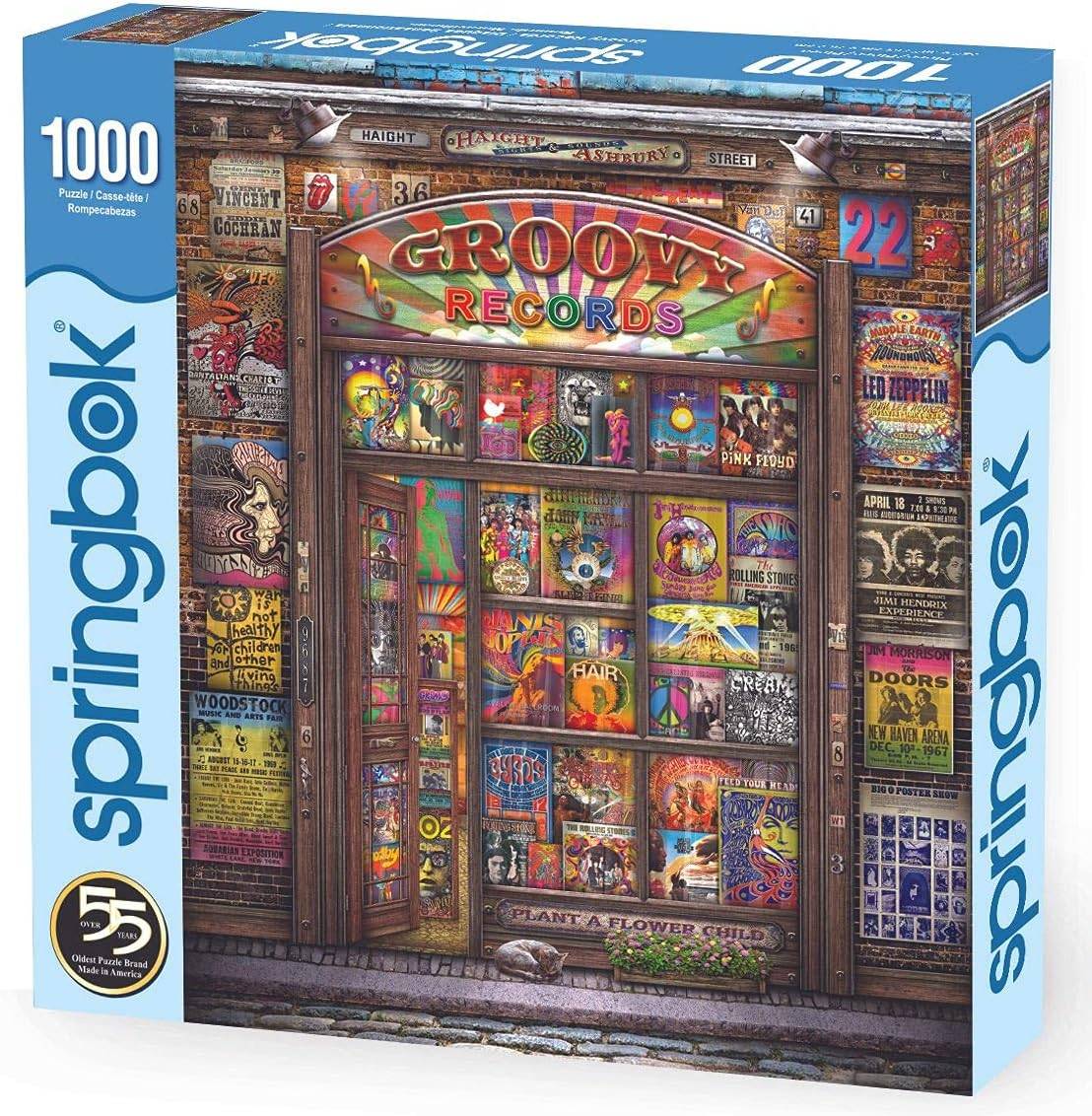 Springbok Groovy Records 1000 piece Jigsaw Puzzle