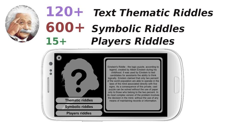 Einstein's Riddles Text Puzzle应用截图第1张