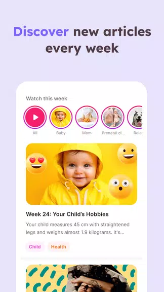 Momly: Pregnancy App & Tracker स्क्रीनशॉट 4