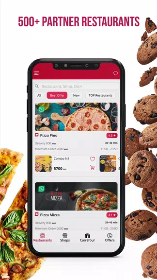 Schermata Menu.am-Food and more Delivery 4