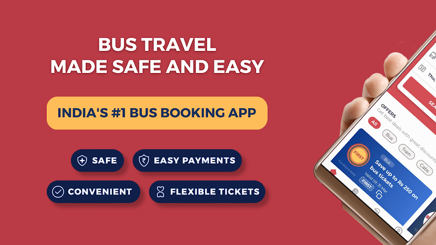 redBus Book Bus, Train Tickets应用截图第1张