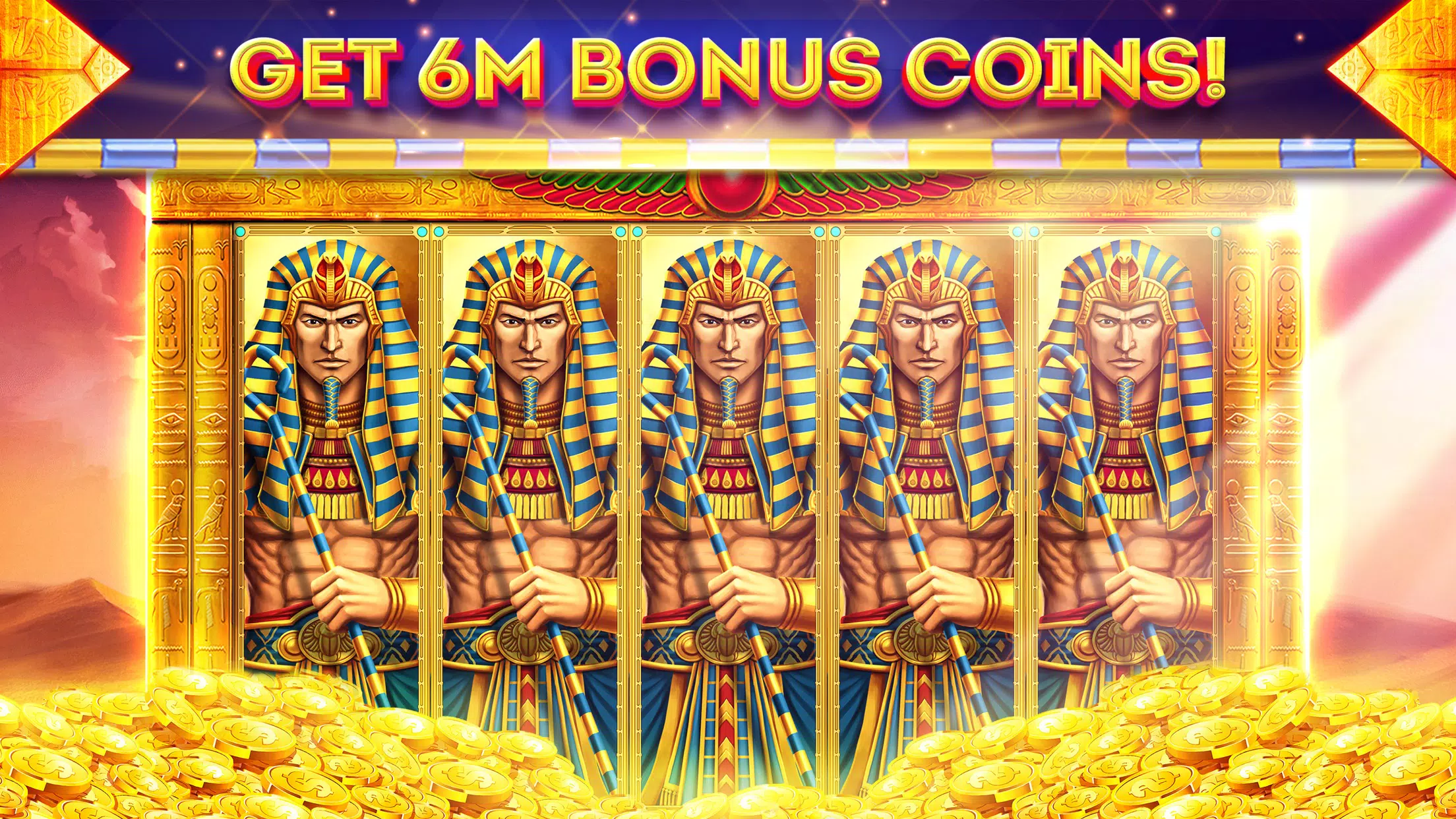 Pharaohs of Egypt Slots Casino Скриншот 1