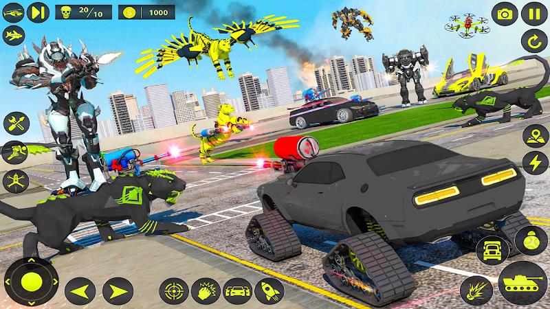 Army Tank Robot Car Games: Screenshot 2