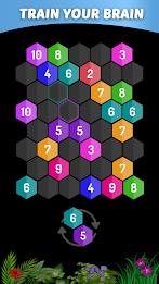 Merge Hexa - Number Puzzle स्क्रीनशॉट 2