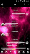 SMS Messages GlassNebula Theme 스크린샷 2