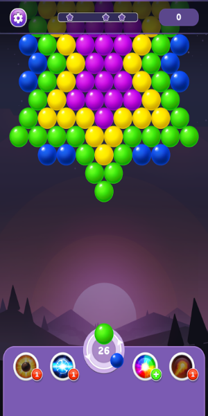 Bubble Shooter Rainbow Скриншот 1