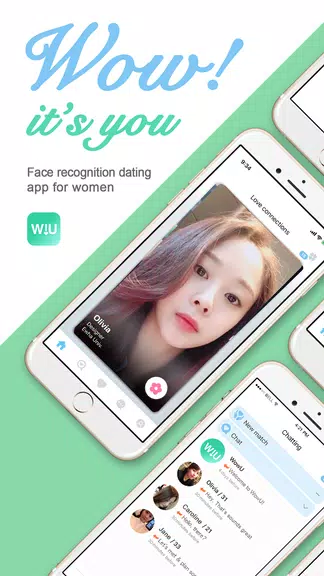 WowU– Face recognition Dating, Meet Singles & Chat স্ক্রিনশট 1