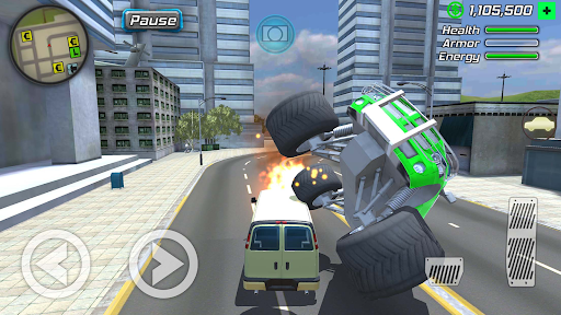 Rope Frog Ninja Hero Car Vegas ภาพหน้าจอ 3