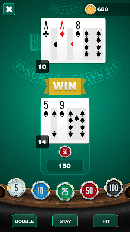 BlackJack 21: Las Vegas  Online Casino Game Captura de pantalla 4