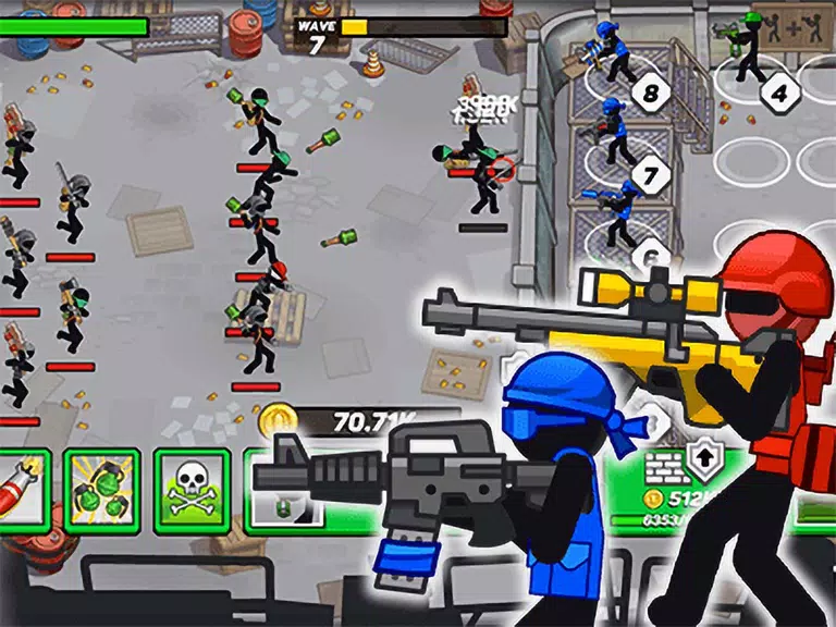 Schermata Stickman Defenders: Stick War 2