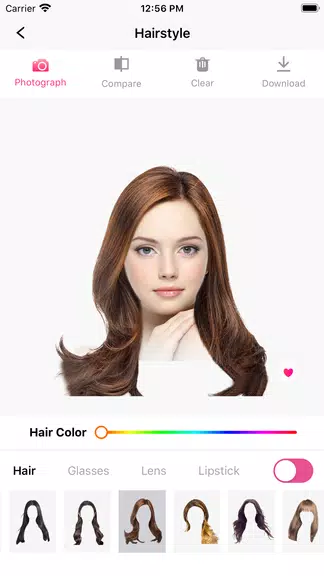 Schermata Hair Makeover-modiface・haircut 2