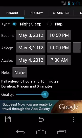 Sleepmeter FE Screenshot 1
