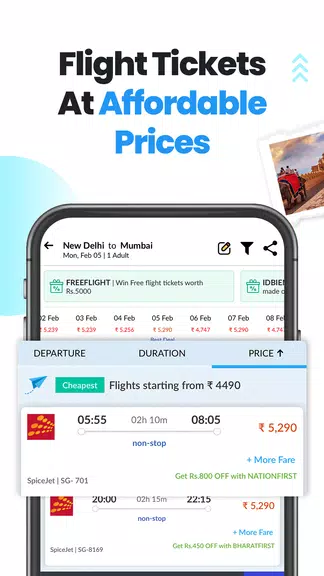 EaseMyTrip Flight, Hotel, Bus Capture d'écran 3