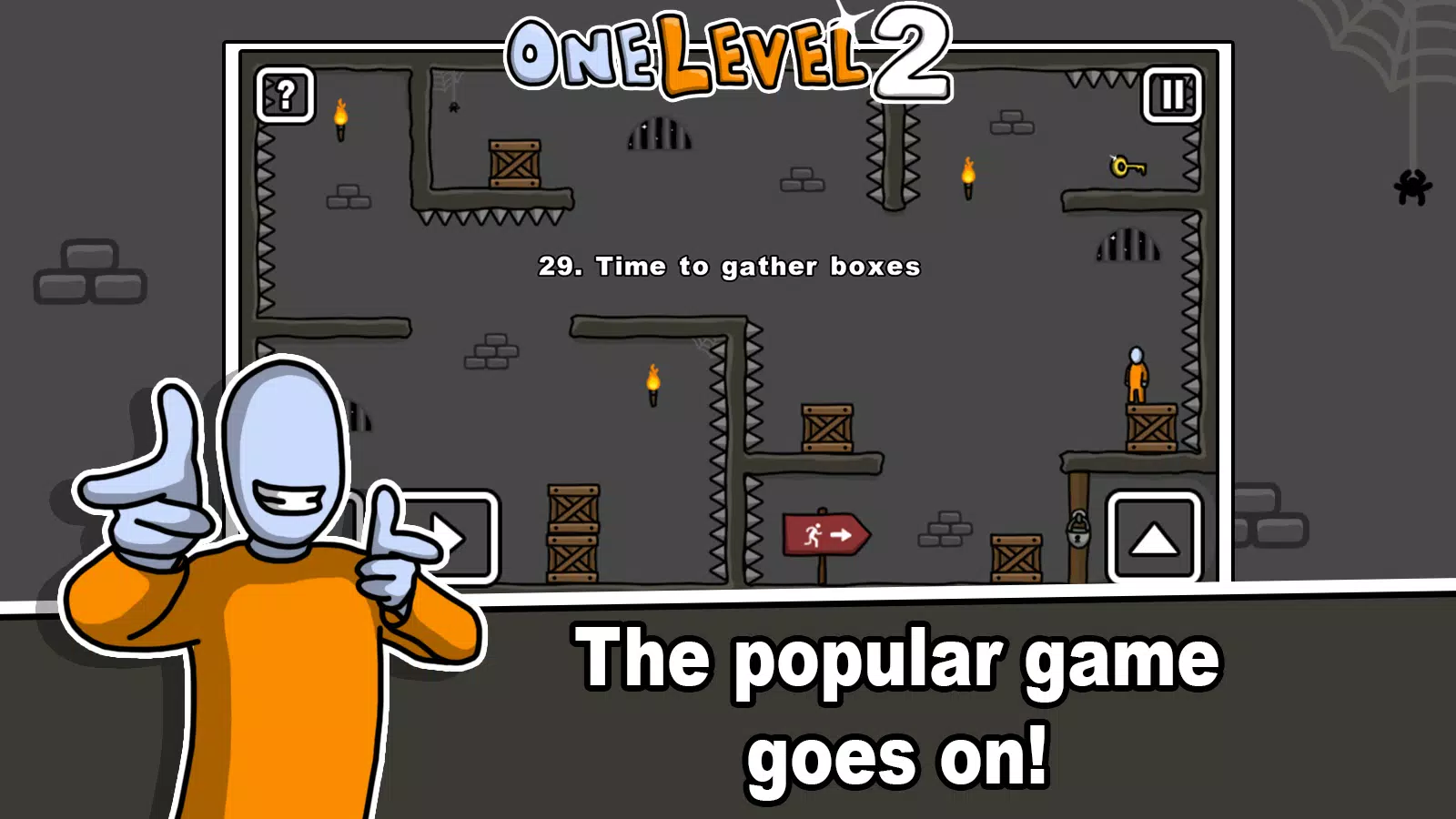 One Level 2 Stickman Jailbreak Ekran Görüntüsü 1