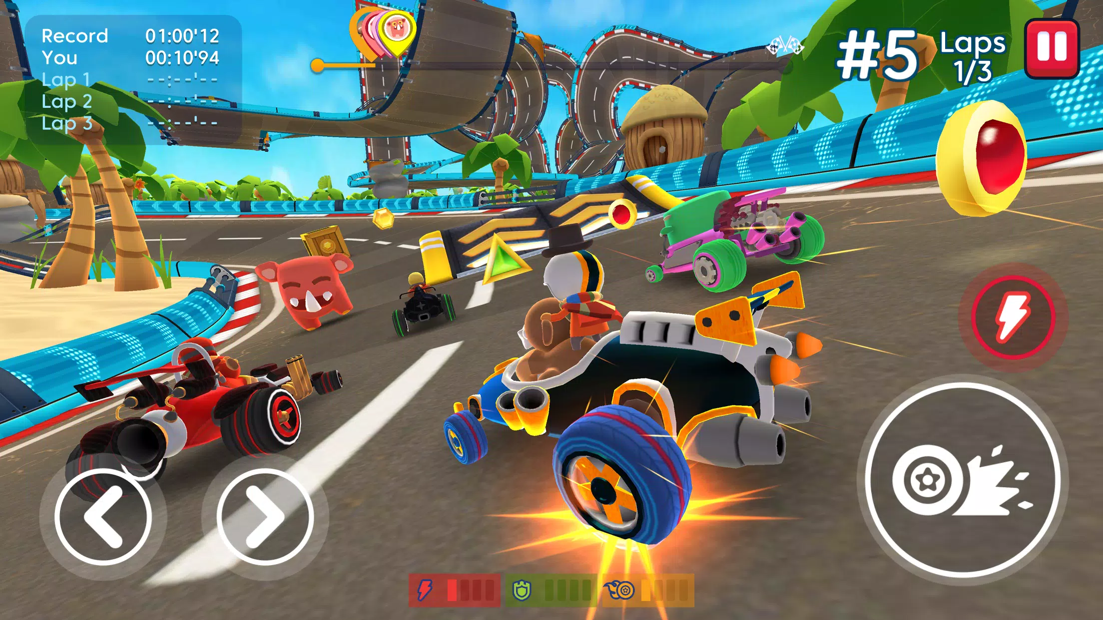 Starlit On Wheels: Super Kart Screenshot 1