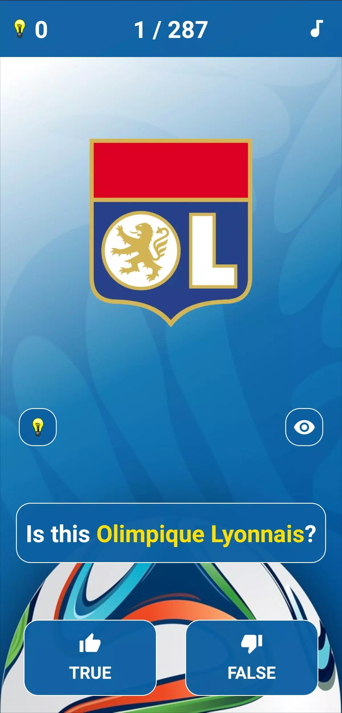 Soccer Clubs Logo Quiz Zrzut ekranu 2