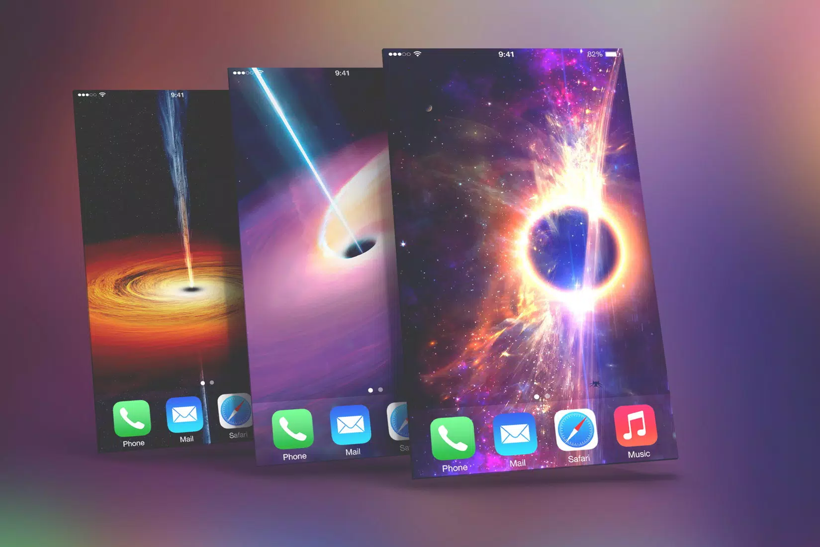Black Hole Wallpapers ဖန်သားပြင်ဓာတ်ပုံ 1
