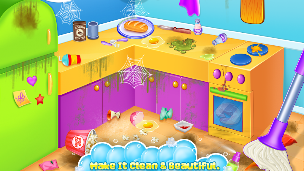 Home cleaning game for girls Capture d'écran 1